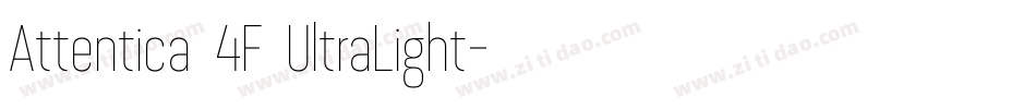 Attentica 4F UltraLight字体转换